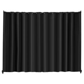 Room Divider, Portable Panel Room Divider with Wheels Curtain Divider Stand, Freestanding Room Divider Privacy Screen for Office, Bedroom, Dining