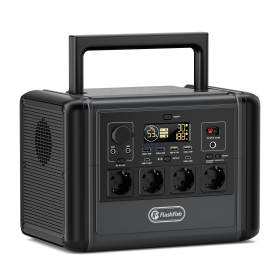 FF Flashfish 1200W Portable Power Station, 768Wh LiFePO4 High-capacity Solar Generator, Power Battery Backup With 4*AC Outputs And 6*USB Outputs